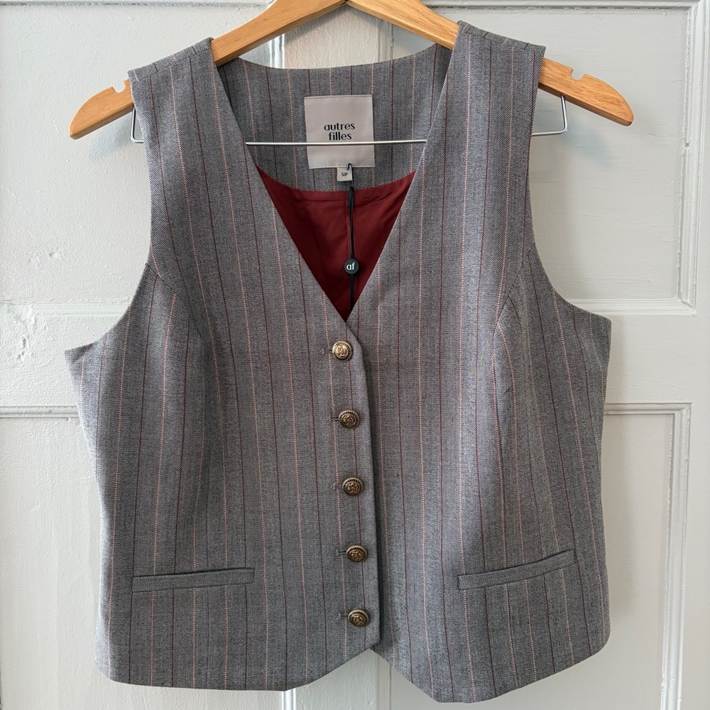Autres Filles Pinstripe Vest